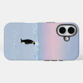 素朴な氷の上に立つペンギン Case-Mate iPhoneケース (裏面 (横))