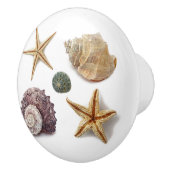 素朴な沿岸ビーチシックなシーシェルヒトデ セラミックノブ (右)