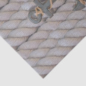 素朴な沿岸ビーチ航海のなロープの木製のいかり 薄葉紙 (詳細)