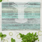 素朴な沿岸装飾のロブスター キッチンタオル (折り畳み)