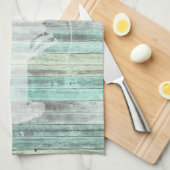 素朴な沿岸装飾のロブスター キッチンタオル (四つ折り)