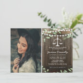 素朴な法科大学院の写真　卒業パーティー 招待状 (スタンド正面)