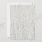 素朴な海岸の流木 サンドドル ウェディング 招待状 (裏面)