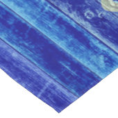 素朴な濃紺の沿岸装飾のシギ テーブルクロス (アングル)