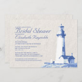 素朴な灯台ブライダルシャワー招待状 招待状 (正面/裏面)