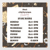 素朴な焼き菓子ビジネス ウィンドウサイン (シート)