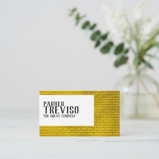 素朴な煉瓦 名刺 (スタンド正面)