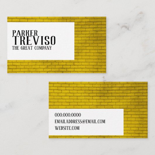 素朴な煉瓦 名刺 (正面/裏面)