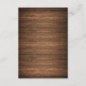 素朴な照明のストリング 招待状返信カード 出欠カード (裏面)