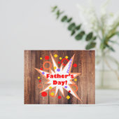 素朴な父の日 ポストカード (スタンド正面)
