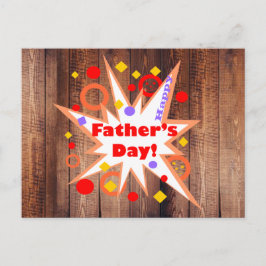 素朴な父の日 ポストカード