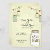 素朴な瓶の保存日付 セーブザデート (正面/裏面)