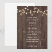 素朴な瓶の結婚式招待状 招待状 (正面/裏面)