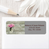 素朴な田舎のバラメイスン結婚ジャー ラベル (インサイチュ)