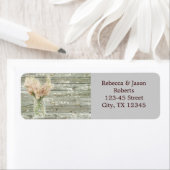 素朴な田舎のフローラメイスン結婚ジャー ラベル (インサイチュ)