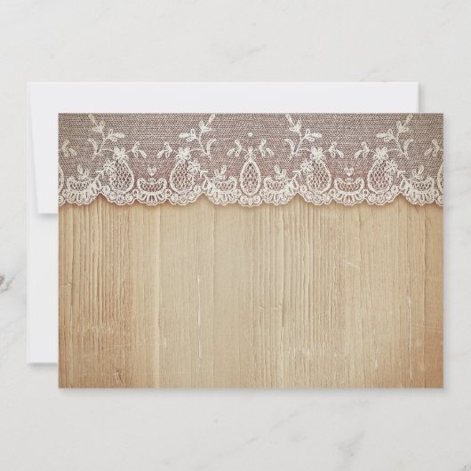 素朴な田舎のメイスンは緑色の花を結婚びっしり詰める 招待状 (裏面)