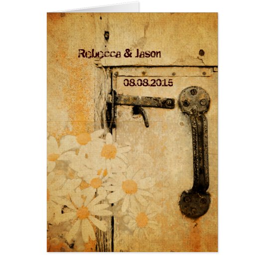 素朴な田舎の夏のデイジー結婚の (正面)