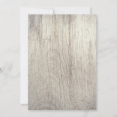 素朴な田舎の木の花のリハーサルディナー 招待状 (裏面)