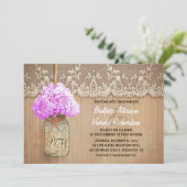 素朴な田舎者のカジュラ・パープル・アジサイ結婚ズ 招待状 (スタンド正面)