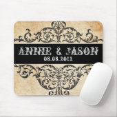 素朴な田舎西サロン結婚の絵 マウスパッド (マウス)