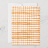 素朴な男女兼用 リトル パンプキン ベイビー シャワー 招待状 (裏面)