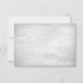 素朴な白いランタンとベビーズブレスの花のRSVP 出欠カード (裏面)