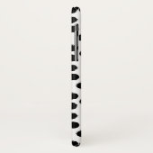 素朴な白黒水玉模様パターン写真 Case-Mate iPhoneケース (裏面/左)