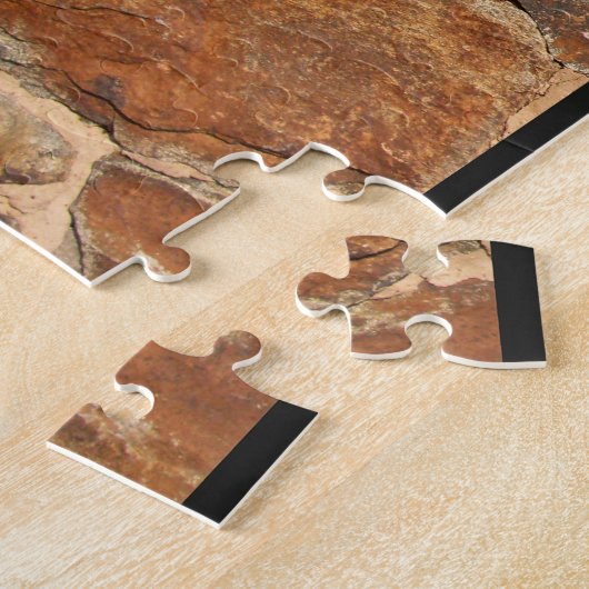 素朴な石塀の構造の地質学の挑戦 ジグソーパズル (側面)