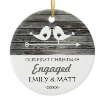 素朴な私達の初めてのクリスマスのオーナメント-愛鳥-