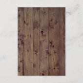 素朴な秋のイルミネーションと紅葉の結婚式の披露宴 エンクロージャーカード (裏面)