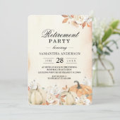 素朴な秋のトマトと花 招待状 (スタンド正面)