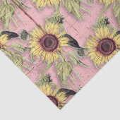 素朴な秋のヒマワリパターン 薄葉紙 (詳細)