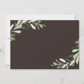 素朴な秋のプルンパのベイビーシャワー 招待状 (裏面)