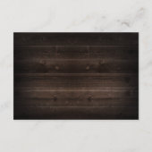 素朴な秋のホタルのメイソンジャー結婚式の出欠確認カード 出欠カード (裏面)