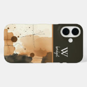 素朴な秋のボホウォーム自然抽象芸術 Case-Mate iPhoneケース (裏面 (横))