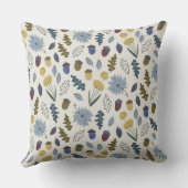 素朴な秋のモノグラム　秋の結婚式　スロー枕 クッション (裏面)