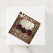 素朴な秋の恋に落ちるカボチャの感謝の気持ちを表すタグ フェイバータグ (インサイチュ)