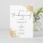 素朴な秋の感謝祭の食事 シーズンカード (スタンド正面)