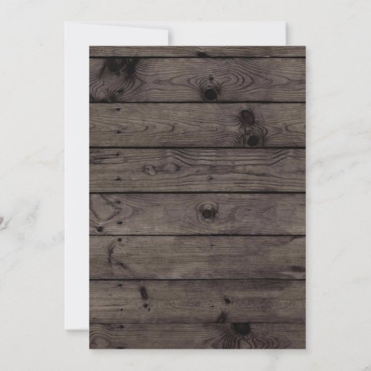 素朴な秋の秋の花の雌鶏のパーティの招待状 招待状 (裏面)