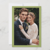 素朴な秋の紅葉ウェディング・セーブ・ザ・デート 招待状 (裏面)