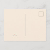 素朴な秋の結婚式の出欠確認ポストカード | 水彩画 インビテーションポストカード (裏面)