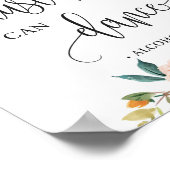 素朴な秋の花の「ダンスできるって信じて」サイン ポスター (角)