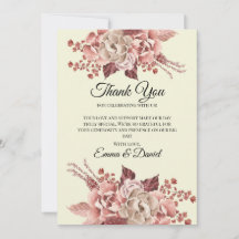 素朴な秋の花　クリーム色の背景　水彩画