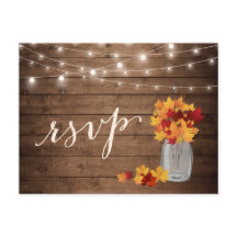 素朴な秋の落ち葉 メイソンジャー ストリング ライト RSVP