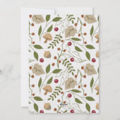 素朴な秋の落ち葉 感謝の気持ちを込めた感謝祭 シーズンカード (裏面)