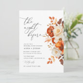 素朴な秋フローラリハーサル夕食 招待状 (スタンド正面)