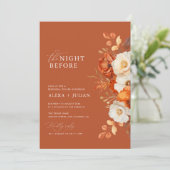 素朴な秋フローラ結婚のリハーサル 招待状 (スタンド正面)