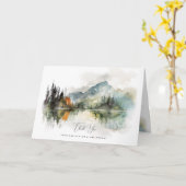 素朴な秋山林結婚のサンキューカード カード (黄色い花)