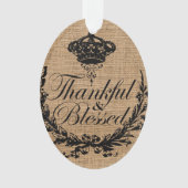 素朴な秋秋の感謝感謝賛美 オーナメント (正面)