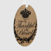 素朴な秋秋の感謝感謝賛美 オーナメント (正面)